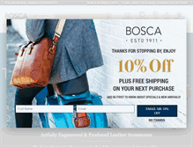 Tablet Screenshot of bosca.com